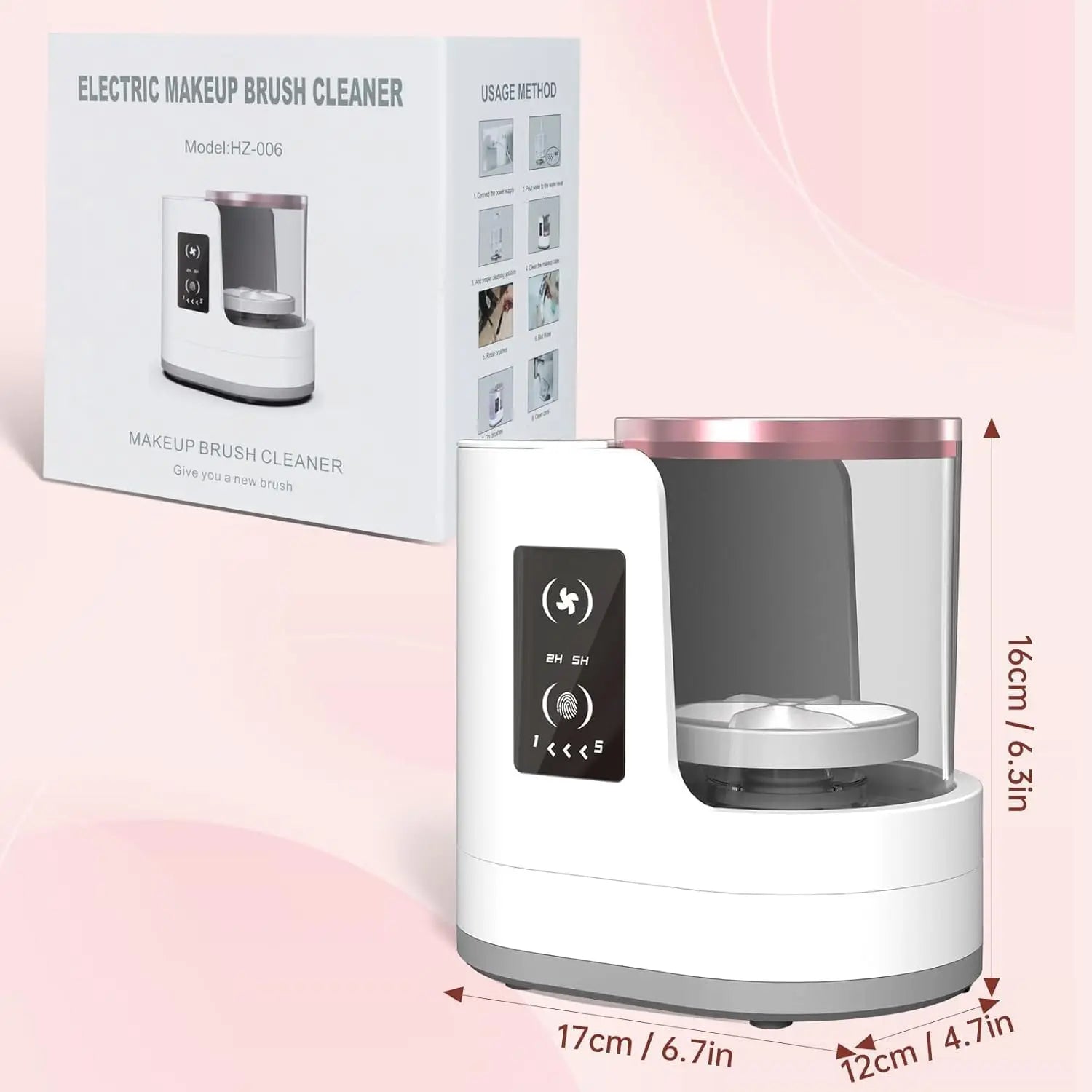 Makeup brush cleaning machine